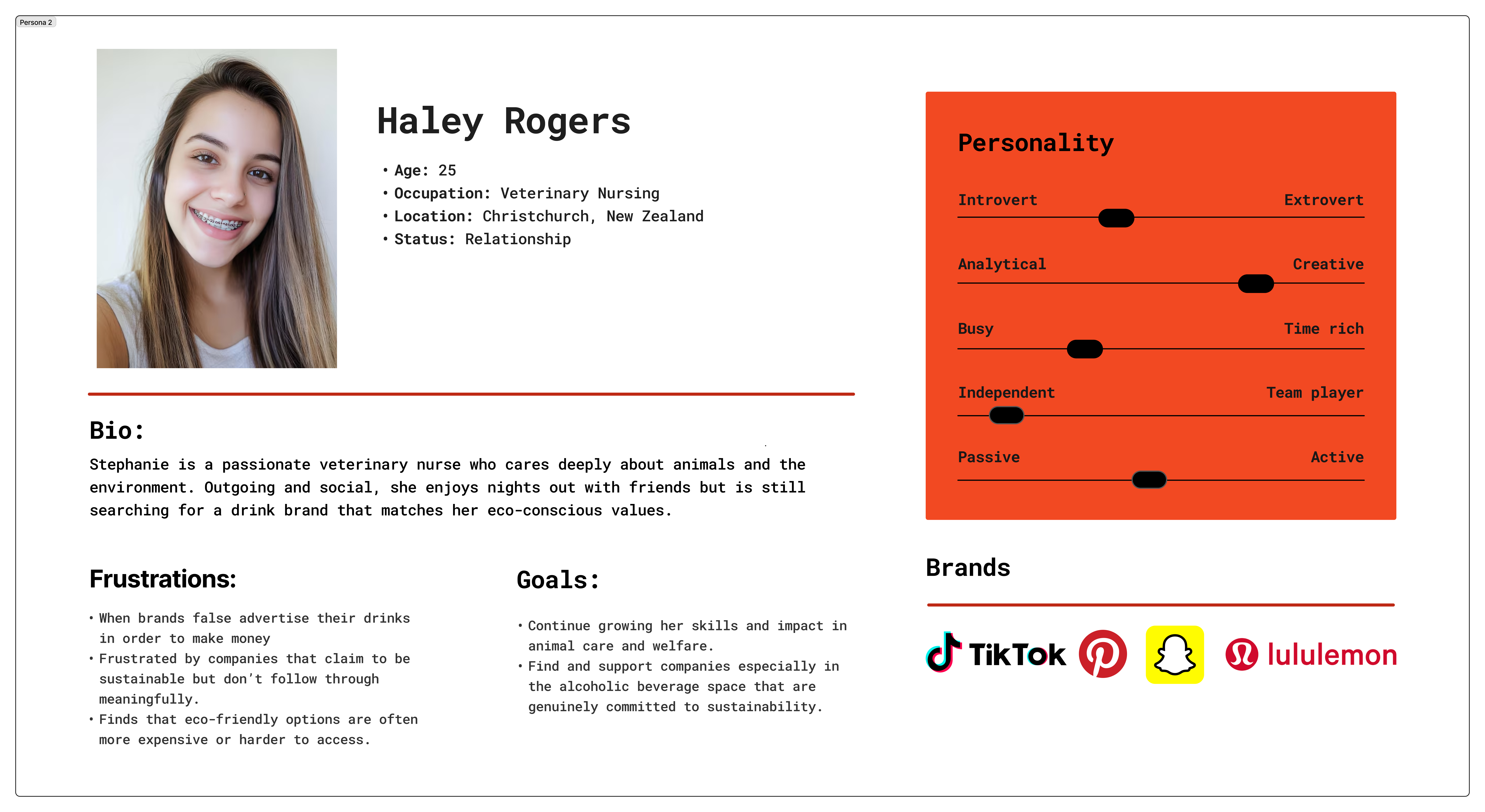 Haley Persona